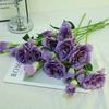 3Pcs Simulated 20.47 inch Silk Cloth 2 Platycodon Green Plants for Outdoor Courtyard Festival Ceremony Decoration