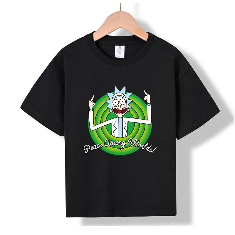 

MC-69 MINISO 2026 Summer New Printed Cotton Round Neck T-shirt for Children Aged 1-16, Boys and Girls 100