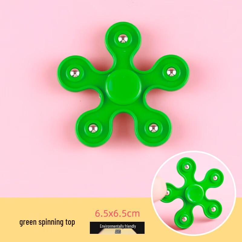 Fumeide Five-Bead Fidget Spinner (10-Pack, Random Color)