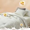 FAMCX GJILY Soybean Fiber Filling Comforter Queen Size Warm Comfortable Duvet Quilted Thin Blanket Double Bed Bedding 180x220
