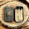 Vintage Metal Match Moisture Resistant, Exquisite Match Box