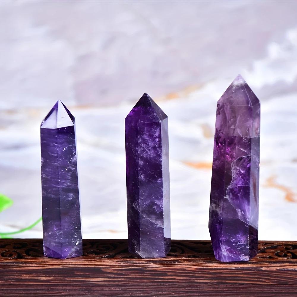 Purple Hexagonal Crystal Prism - Polished Column