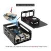 Protective Metal Case With Cooling Fan And Heatsinks For Orange Pi 5 (N515) Easy Access GPIO Ports