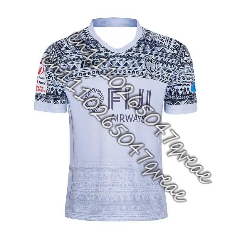 2026 New Fiji Rugby Large Size Jersey Men's Summer Breathable Quick Dry Outdoor 3D Printed Casual Fitness T-shirt