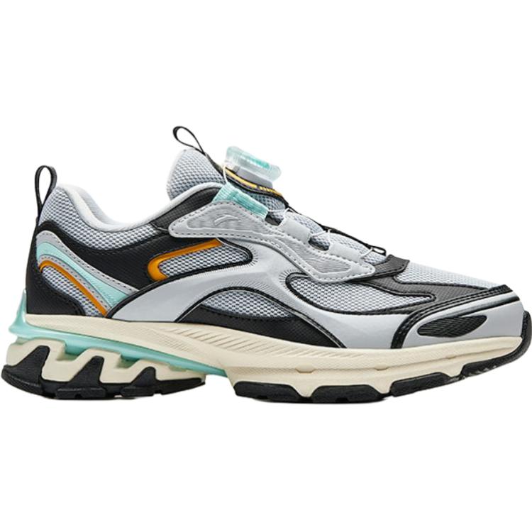 Anta Comfortable Fashionable Non-Slip Wear-Resistant Low-Top Kids Running Shoes Kids sneaker Frost-Tower-Gray Black 312538811-1