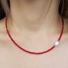 XANADU SPINEL PEARL CHOKER