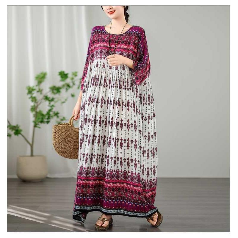 Plus cover up thin V-neck long dress