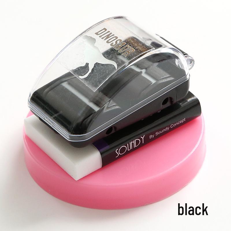 Mini Desktop Eraser Cleaner for Pencil Shavings – Portable Dust Suction for Students Desks чёрный
