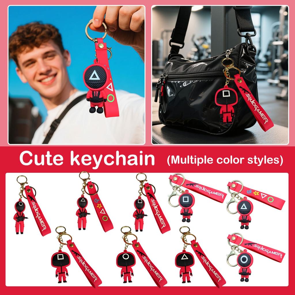 Cute Hand Strap Lobster Buckle Hanging Ring Car Red Bag Bag Pendant