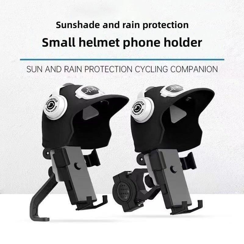 Motorcycle Phone Holder Waterproof Phone Holder Bracket With Helmet Waterproof Shade Cell Phone Holder