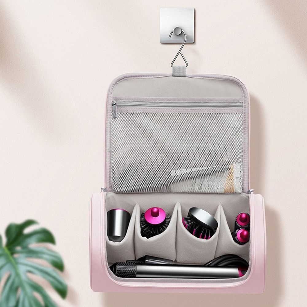 Portable Hair Dryer Case Non-slip Hideable Hanging Hook Curling Iron Storage Bag Water proof Large Capacity Hair Tools Pouch