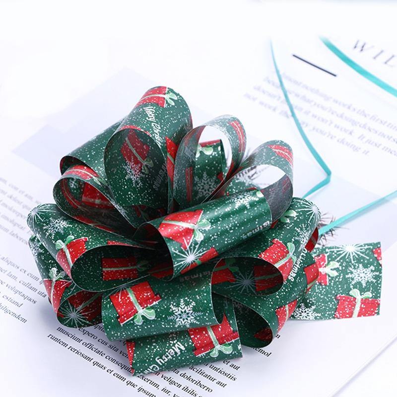12-60ps Christmas Gift Box Hand Pulled Flower Birthday Gift Package Decor Gift Flower Party Decoration Prop Plastics Flower Ball