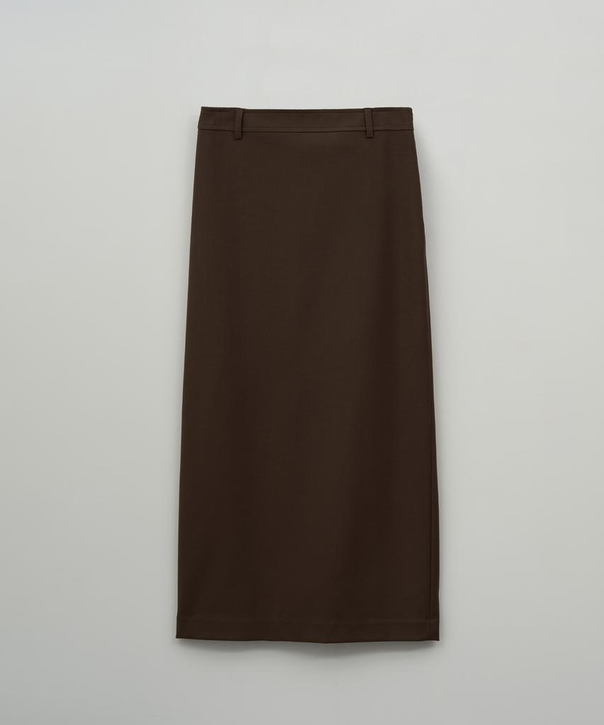 THERYE Wool Long Slit Skirt(Brown)