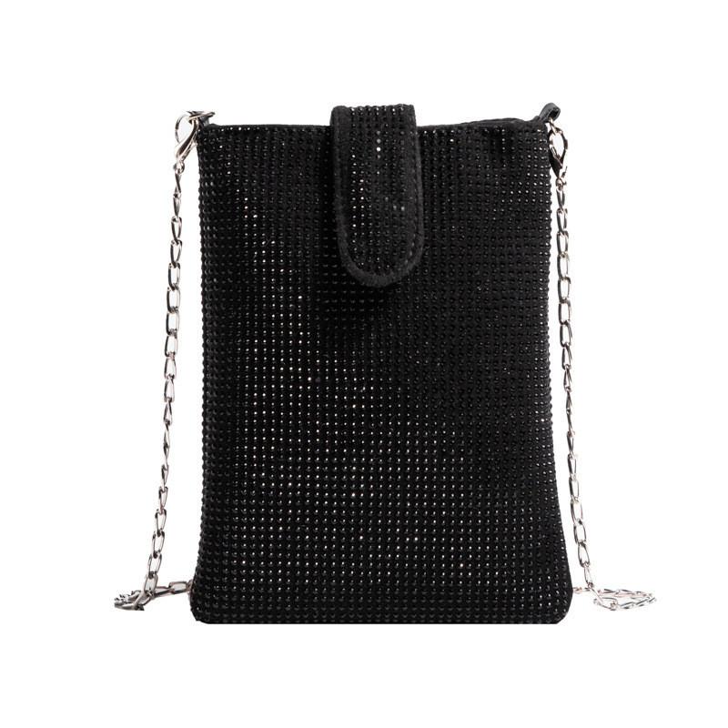 Stylish Street Trend Diamond Small Square Shoulder Bag For Women 2023 Summer New