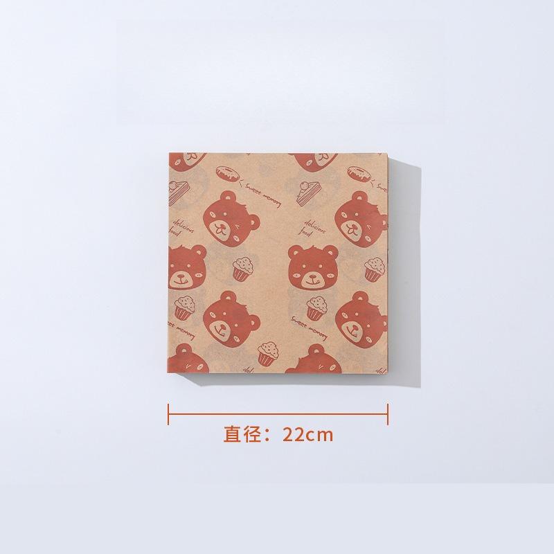 Frittiertes Hähnchen Pommes Öl-Abtrennblech Papier Burger Brot Öl-absorbierendes Papier Sandwich-Verpackungspapiere Backbleche Kuchen Bento-Boxen Polsterpapier
