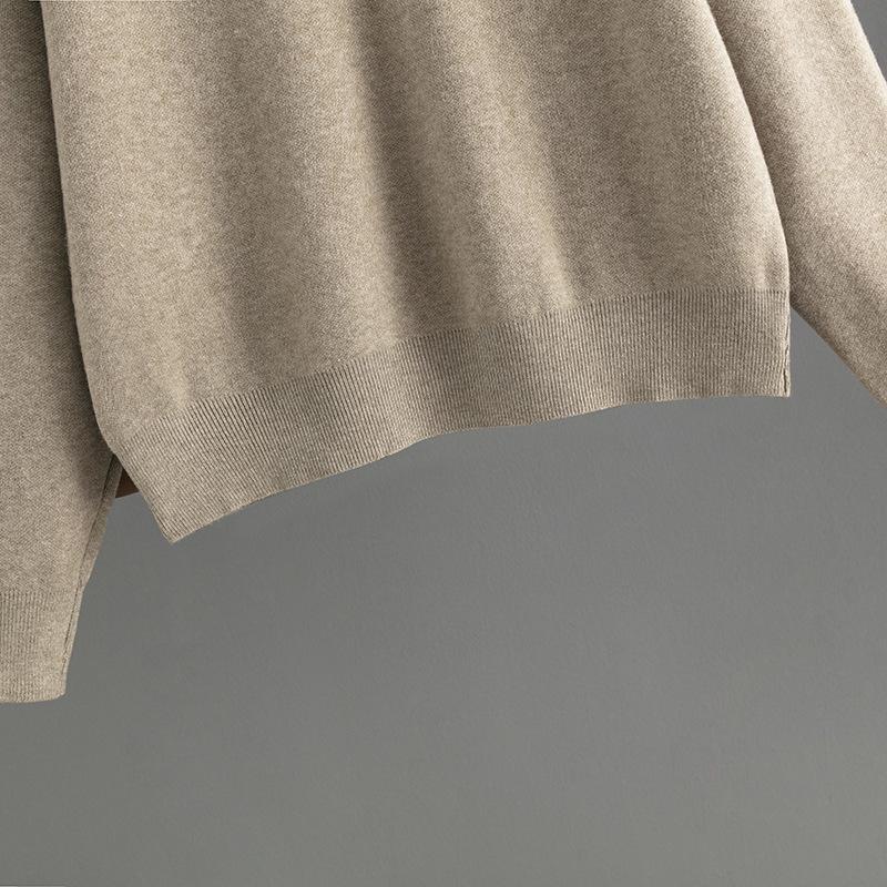 Autumn And Winter Loose Round Neck Sweater Skirt Set Casual Loose Knit Two Piece Set