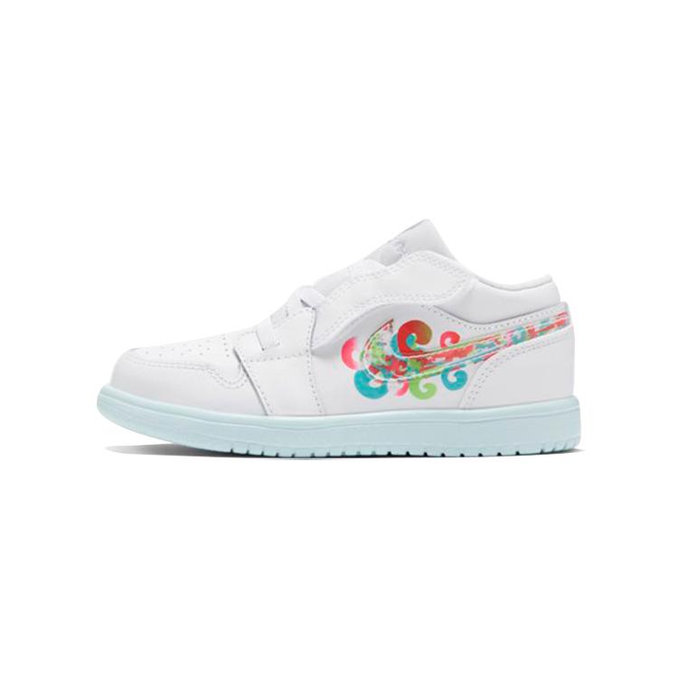 

Jordan Air Jordan 1 Slip Resistant Abrasion Resistant Balance Low top Basketball Toddler Shoes White Infant And Toddler CI3436-184 21