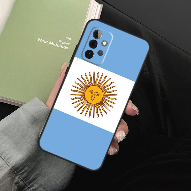 Argentina Flag For Samsung Galaxy A36 A56 A26 A16 A15 A55 A53 A33 A35 A22 A32 A52 A54 A34 A14 A05 A06 Case