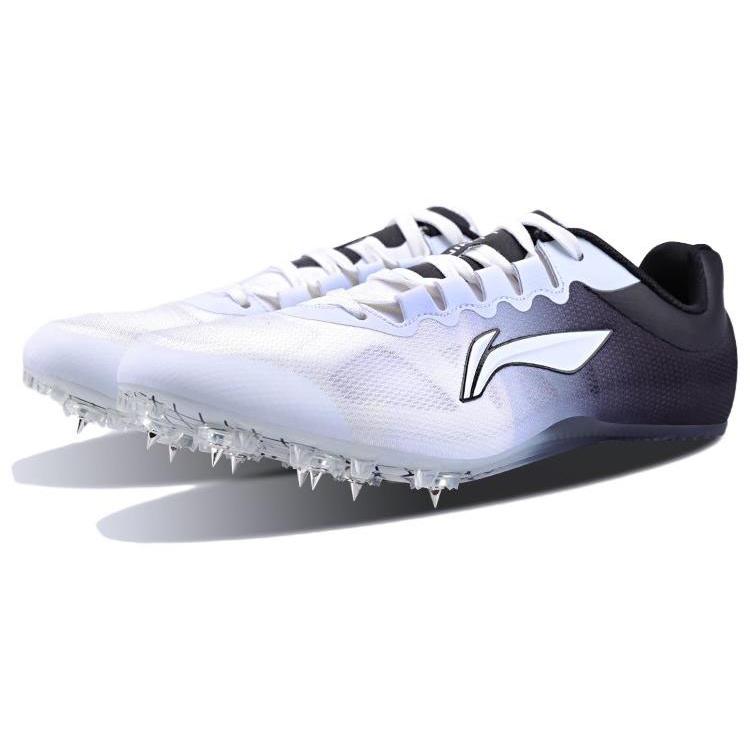Li Ning Cushioning Slip Resistant Abrasion Resistant Low top Running Shoes Unisex White Black LJJQ211-1