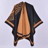 Geometric rhombus imitation cashmere shawl