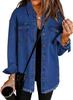 Neue gewaschene Denim-Hemdjacke Damen Herbst und Winter Persönlichkeit Streetstyle Kanten Saum Jacke Damen