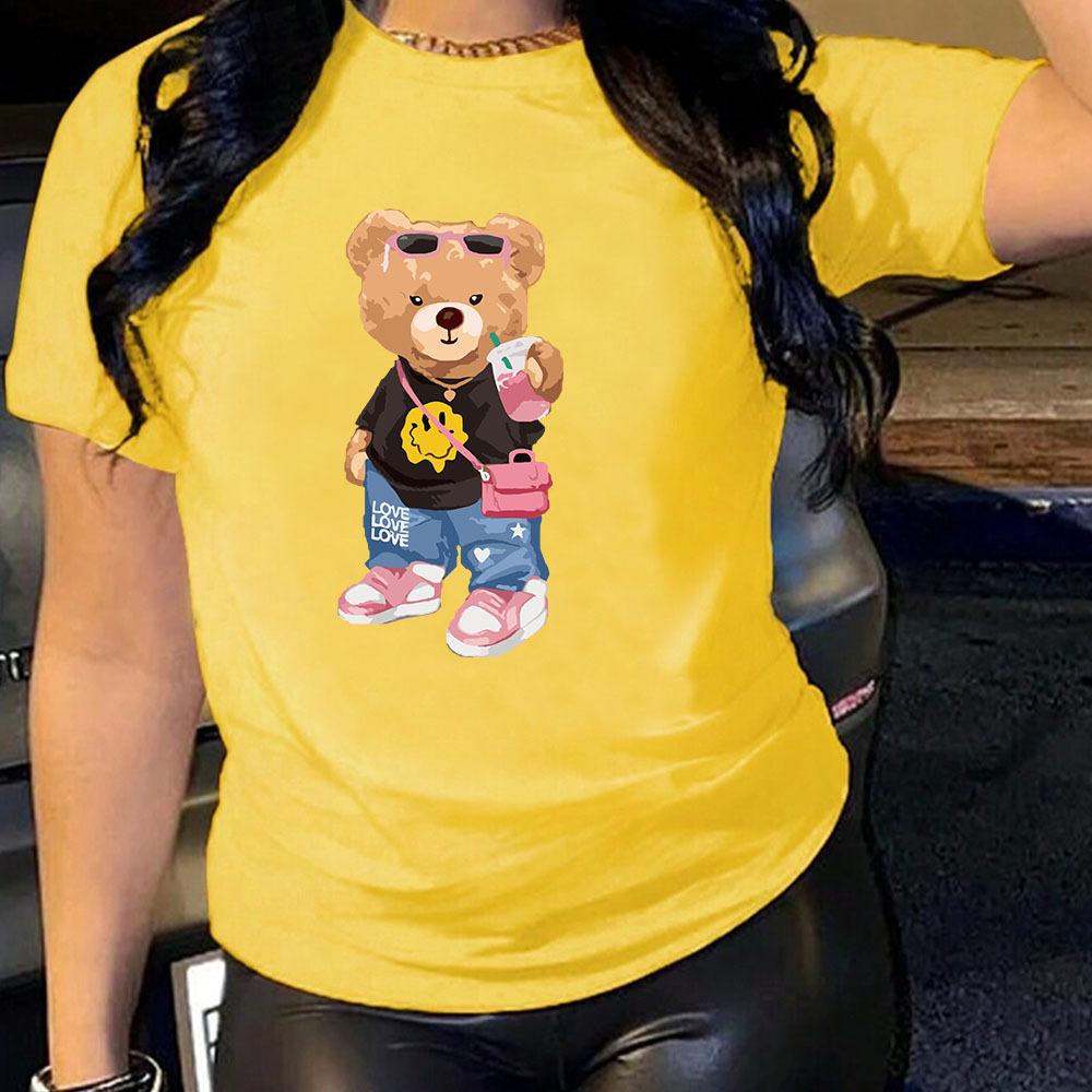 Women Men Cotton T Shirt Round Neck Short Sleeve Tee Fashion Black White Top Comfortable Soft T-Shirts