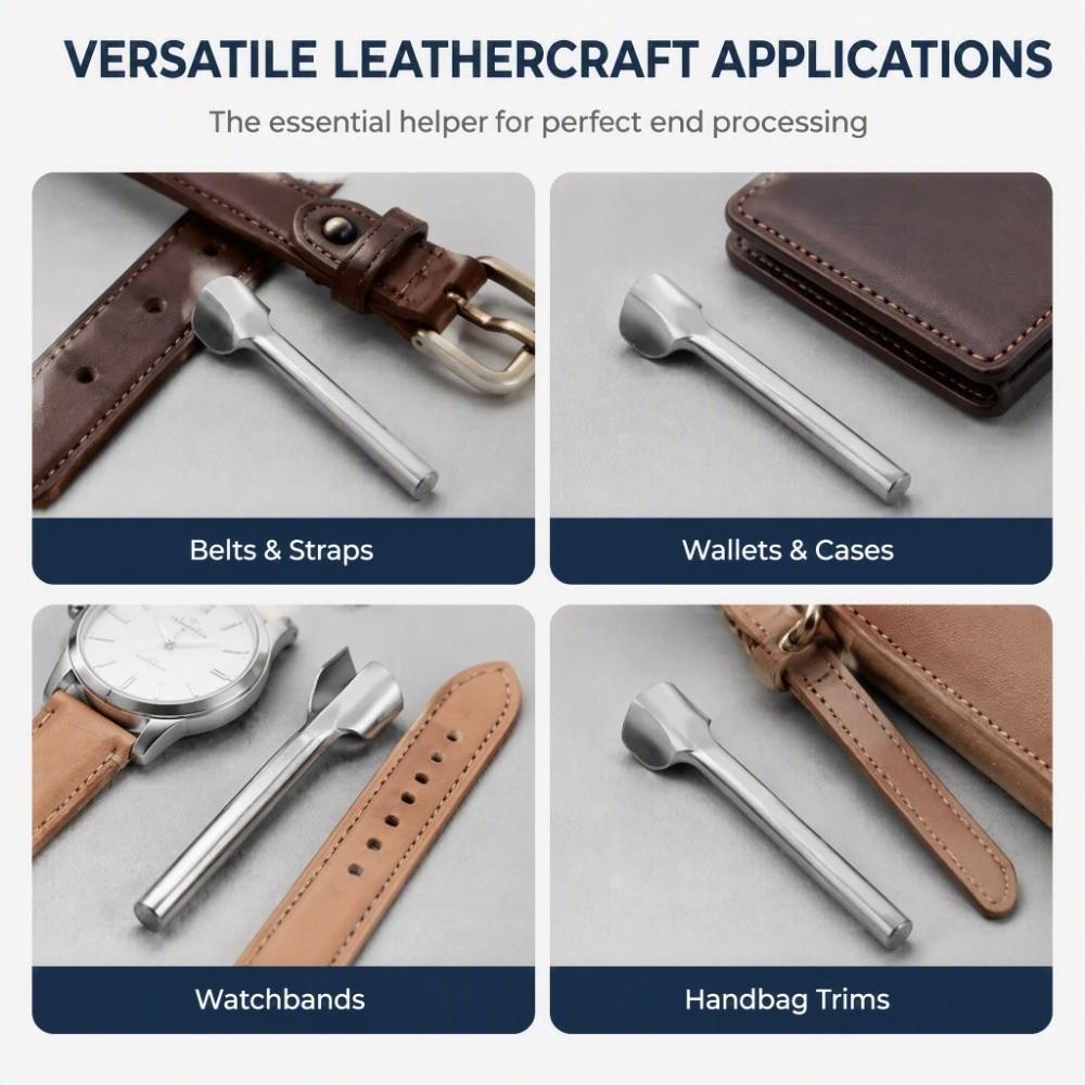 20mm Size Leather Punch Tool Strap End Design Half Round Punch Strap End Cutter  For Wallet Making