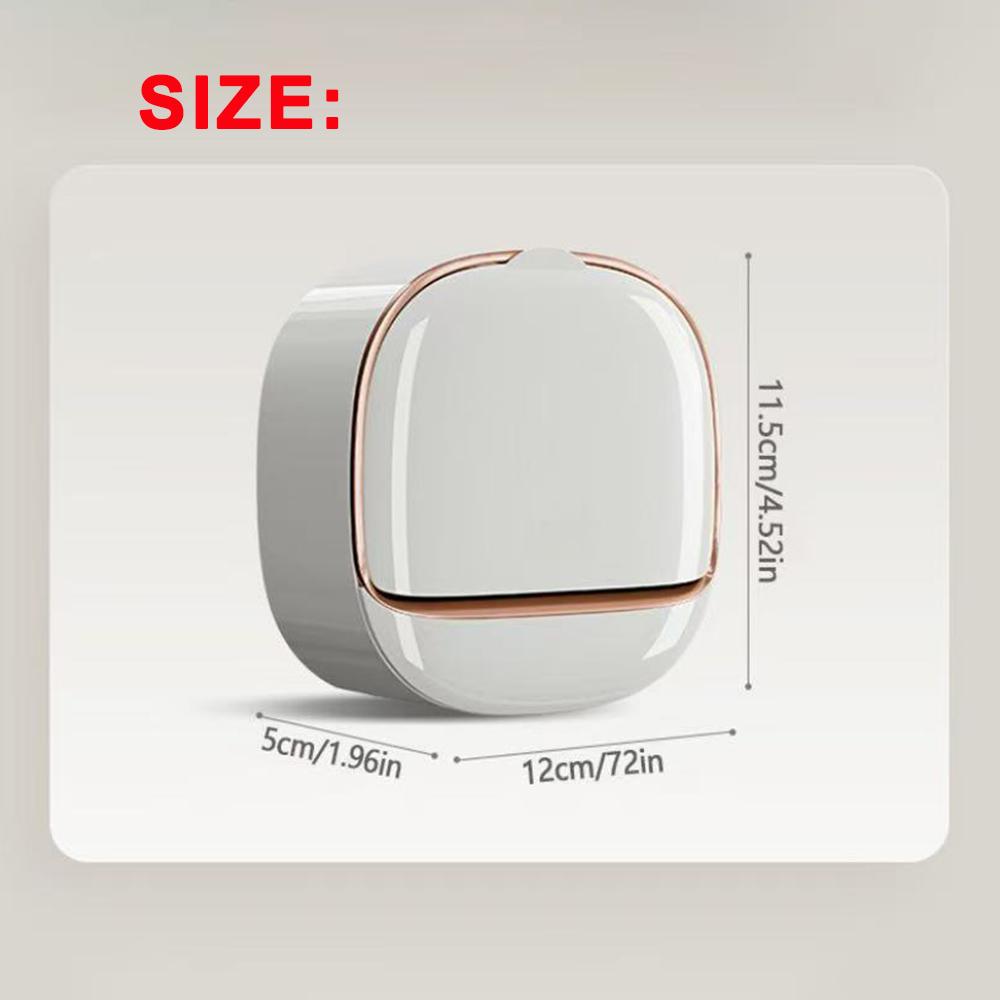1pcs soap holder box Wall Mounted Soap Dispenser with Lid Hassle-Free No Drilling Drain Rack, Space-Saving Storage box for Modern Bathrooms