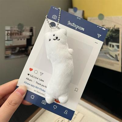 Roztomilý kreslený plyšový přívěsek na klíče, plyšová hračka, přívěsek na klíče, kreativní kawaii doplňky na batoh, dárky