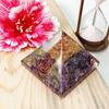 Amethyst Crystal Orgone Pyramid for Meditation & Reiki | Vastu Decorative Items for Home Decor & Housewarming Gifts | Healing Crystal Showpiece F