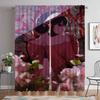 Spy X Family Curtains Child Room Blackout Curtain for Room 2 Panel Tulle for Bedroom Partition Halloween Decoration Shades Home