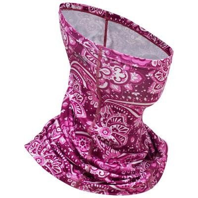 Bassdash Neck Gaiter, UV Protection, Face , UPF 50+, Breathing Holes, Men's, Women's, Pink Paisley