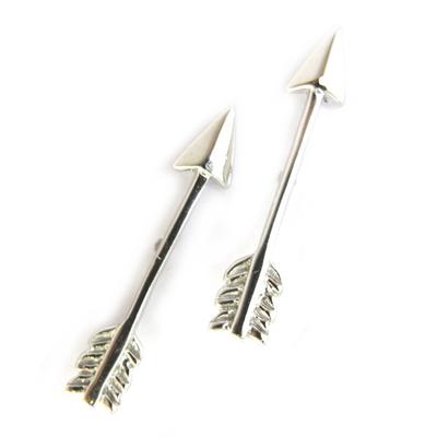 [M6248] - Stříbrné náušnice 'Amorův šíp'