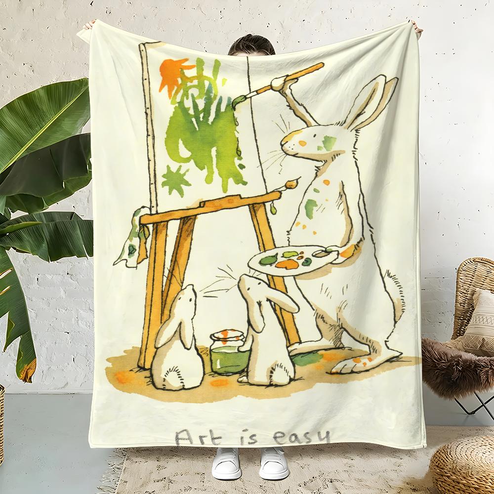 G-Guess How Much I Love You Throw Flannel Throw Blanket,Bed Home Office Nap Blanket Travel,Camping,Picnic Blanket Soft Decor 75cmx90cm