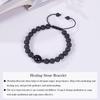 2025 Unisex Obsidian & Lava Stone Woven Bracelet - 12MM