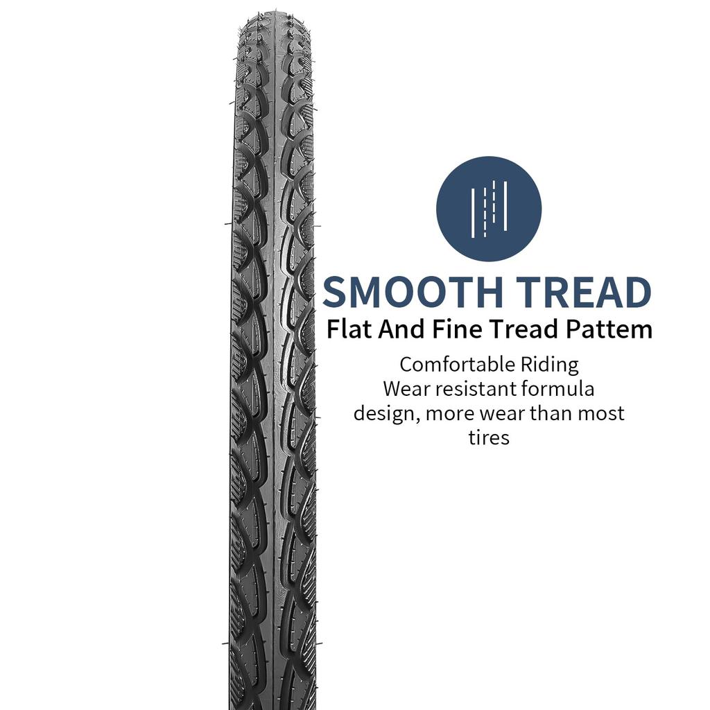 YunSCM Set of 2 700 38c Tires, 700 38c 40-622 Bicycle Tires + 700x35/43c Tubes with 48mm Schrader Valves + Rim Tape + Tire Lever, Y-1134