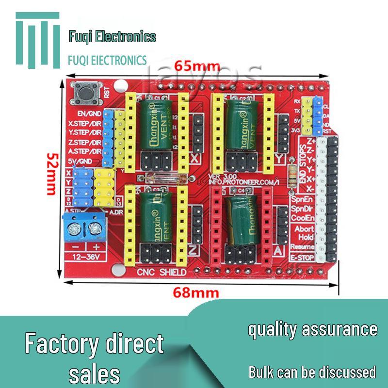 

3D-принтер CNC Shield V3 Плата расширения для гравера с драйвером A4988