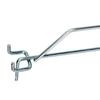 Single hanger with a bracket for a price tag for perforation EURO Mega-M L-25cm fi4 zinc N