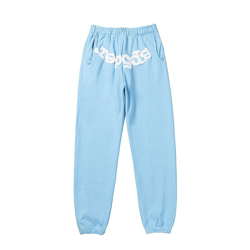 24 Street Spider Web 555 3D Puff Sweatshirt Pants Set Unisex High Casual Sporty