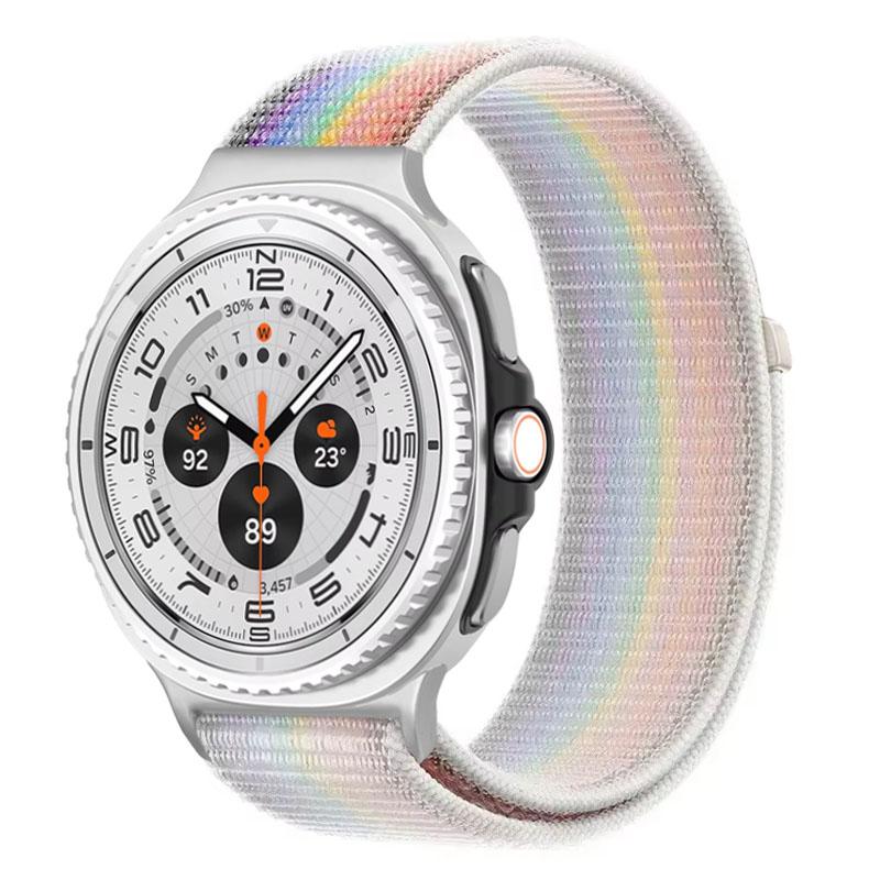 Official Nylon Loop Strap For Samsung Galaxy Watch 8 40mm 44mm Metal Connecting Bracelet Galaxy Watch 8 Classic 46mm Wristband