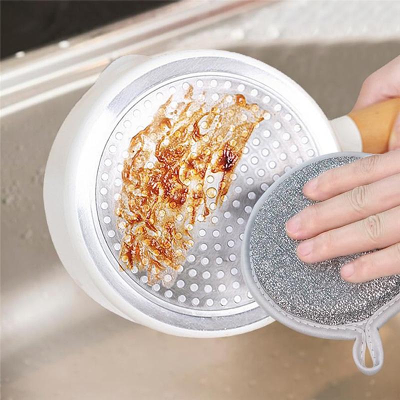 ABBY-Multipurpose Wire Dish Washing Rags, 2025, The Latest Multi-Purpose Wire Tableware Cover, Is Used For Wet And Dry