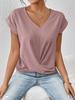 Women Short Sleeve T Shirt Casual Crew Neck Loose Fit Lightweight Breathable Basic Top Summer Everyday Tee