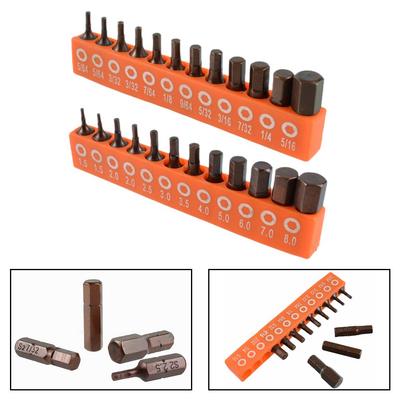 12/24 szt. Sześciokątny bit do wkrętarki Zestaw magnetyczny 25mm 1/4 cala Sześciokątny chwyt Bit do wkrętarki