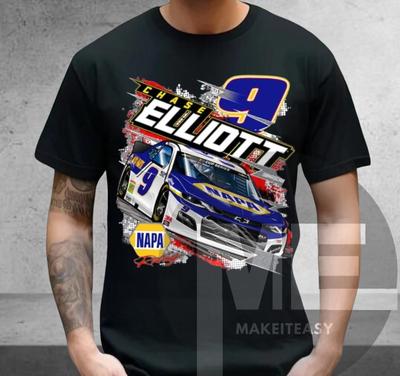 Men's and Women's T-shirts Chase Elliott #9 NAPA NASCAR T-Shirt Unisex Tee Fan Gift