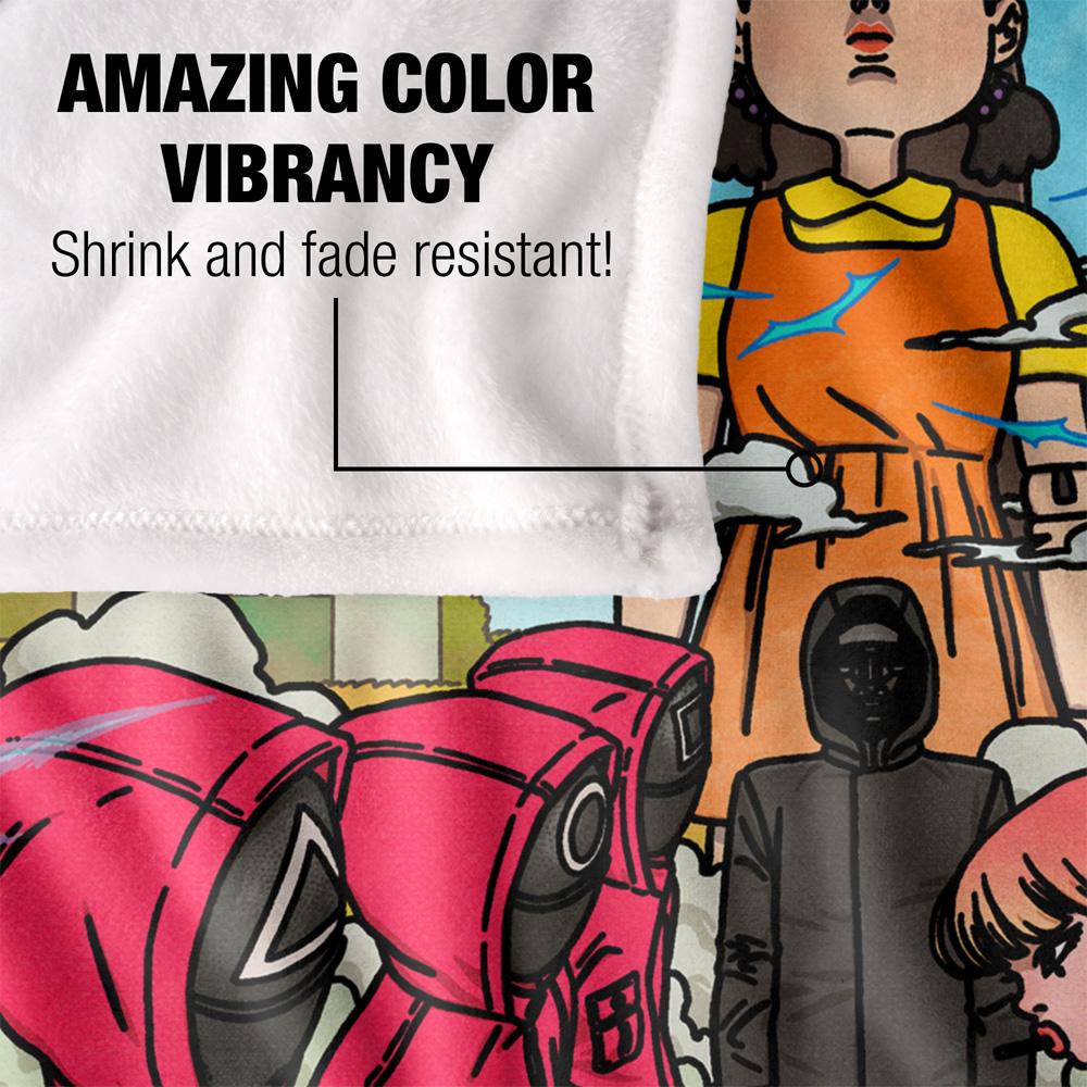 Squid Game 3 Stand-Off Silky Anime Supersoft Blanket