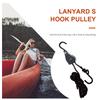 2PCS Ratchets Kayak Rope Tightener Anti-rust Dipping S Hook Ratchet Pulley For Kayak And Canoe Sling Hook Car Repair Sling Hook