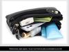 Women's Genuine Leather Multi-Compartment Crossbody Clutch Bag