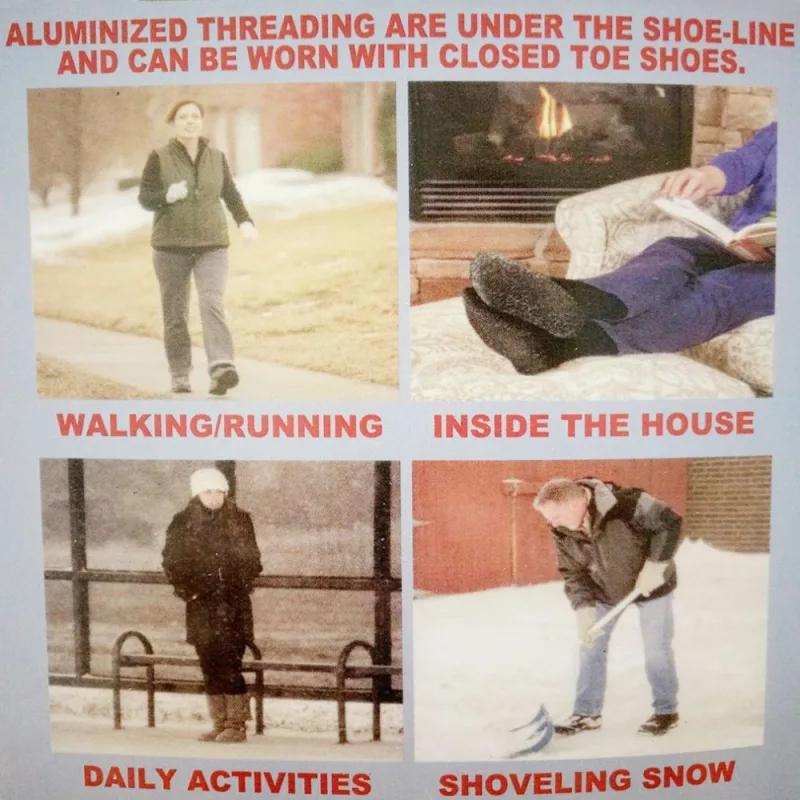 Neue 1 Paar 35-Grad-Thermosocken aus aluminisierten Fasern, superweiche, einzigartige Socken mit ultimativem Komfort