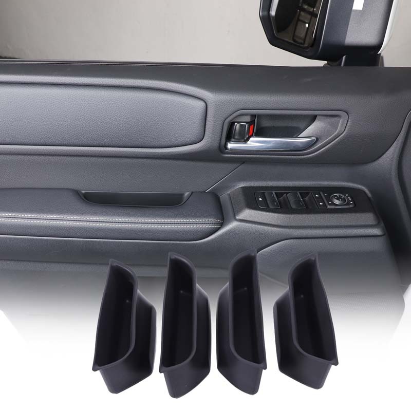 For Toyota Land Cruiser Prado J120 J150 J250 2003- 2024+ Door Side Storage Box Front Rear Door Handle Armrest Tray Organizer