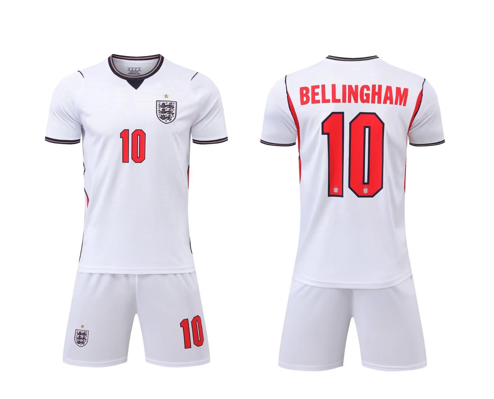 27 England home team No. 10 national team football jersey children s clothing adult set size 14-3XL 14 yards/90